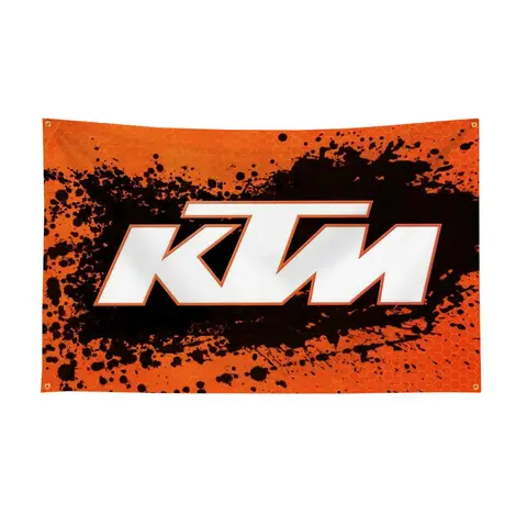 K-KTM 야외 장식 벽 장식 차고 자동차 깃발 재미 있은 플래그 및 배너 Lgbt 플래그 방 장식 Y2k 정원 데코