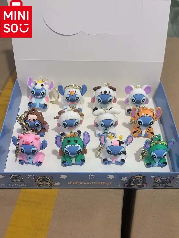 2025 Neue The Twelve Chinesische Sternzeichen Stich Schlüsselanhänger Blind Box Kinderspielzeug Geburtstagsgeschenk Desktop-Dekoration Mystery Box