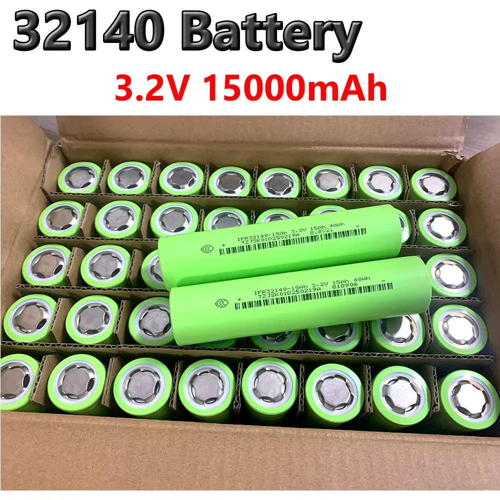 

NEW 3.2V15Ah 32140 LiFePO4 Battery 15000mAh DIY 12V 24V High-Power Electric Sightseeing Car Golf Car Electric Tool Battery Pack