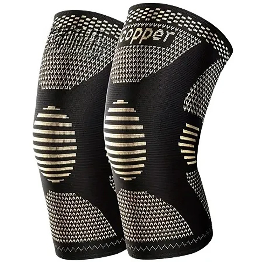 Kupfer-Kniebandage für Arthrose-Schmerzlinderung - Kupfer-Kniehülse für Knieschmerzen Kompressionshülse für Sport, Knieschmerz-Linderung