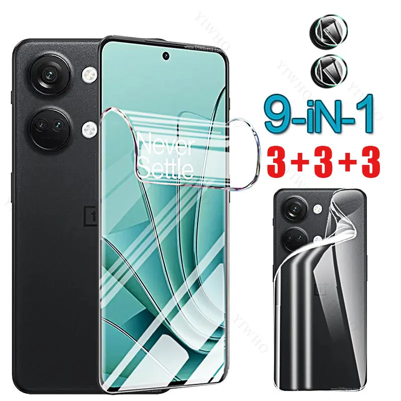 For OnePlus Ace 2V Clear Hydrogel Film Full Cover Soft Back Screen Protectors for Ace2v 6.74