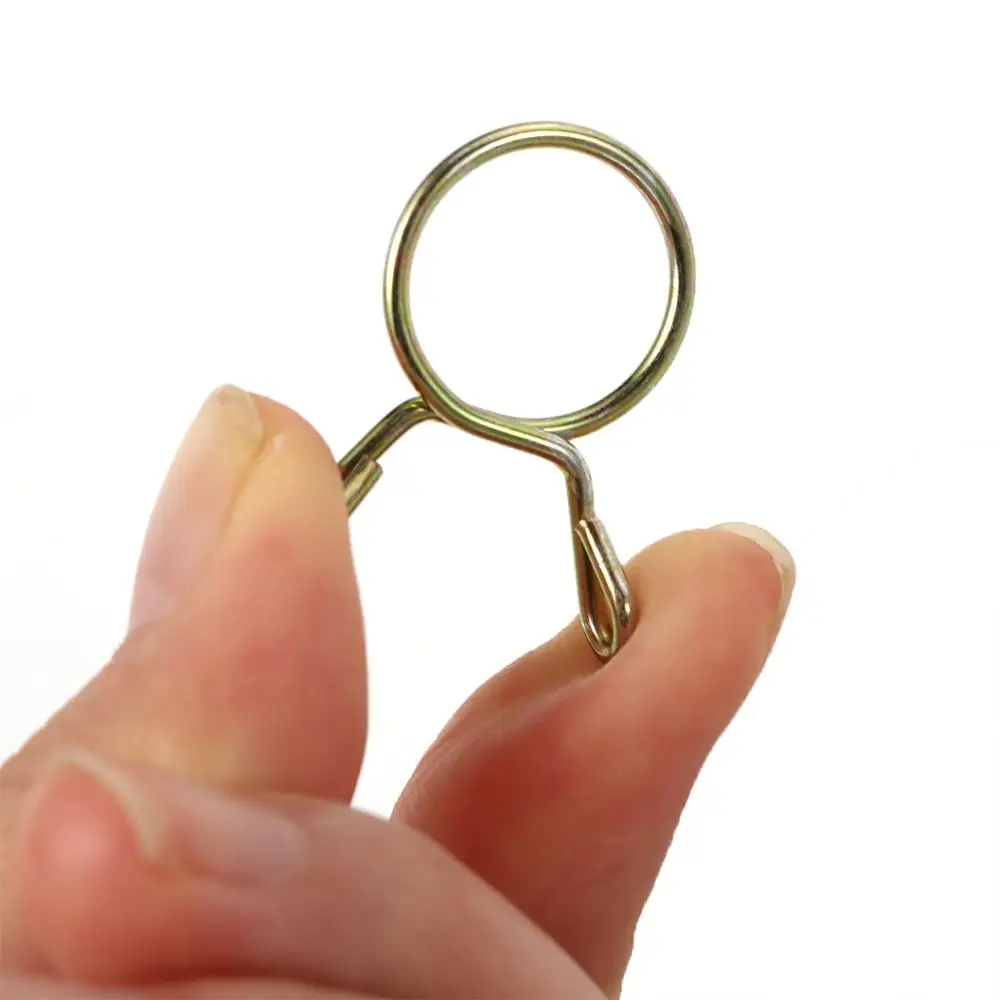 20pcs M5-M14 Oil Hose Clamps Motorcycle Scooter ATV Moped Fuel Line Hose Tubing Spring Clips Clamp