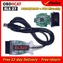 Hot Selling ELS27 FORScan V2.3.8 OBD2 Scanner Tool PIC24HJ128GP FTDI Mircochip ELS 27 Multi Language ELS27 For Frd/Mzda ELS 27