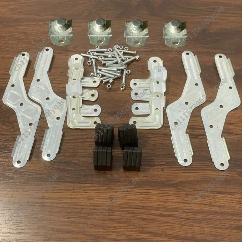 Thickened Hardware Connecting Plate DIY Camping Roll‑Up Table Fitting For 25mm Square Tube Wood Strip Beech Table Accessory