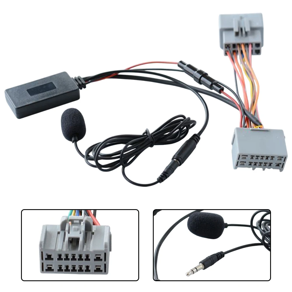 for streamline Your For Volvo Experience with AUX 5 0 Adapter and Microphone Cable for C30 For C70 S60 S80 V50 for v70 C70 XC90