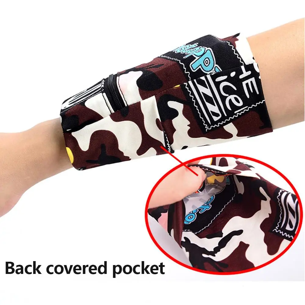 Outdoor Phone with Zipper Multifunctional Wrist Strap Wallet Storage Badminton Basketball Sports Strap Sleeve Cycling Phone Bag