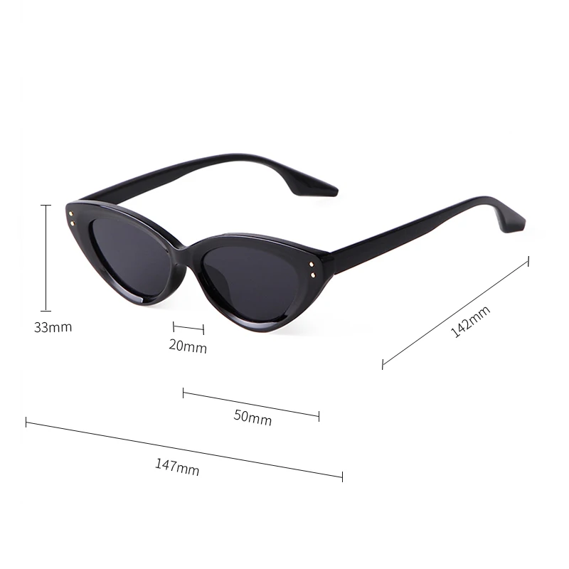 Retro Brown Green Cat Eye Sunglasses Women Brand Design Vintage Cateye Sun Glasses Men Shades Sunglass UV400 Protection Oculos