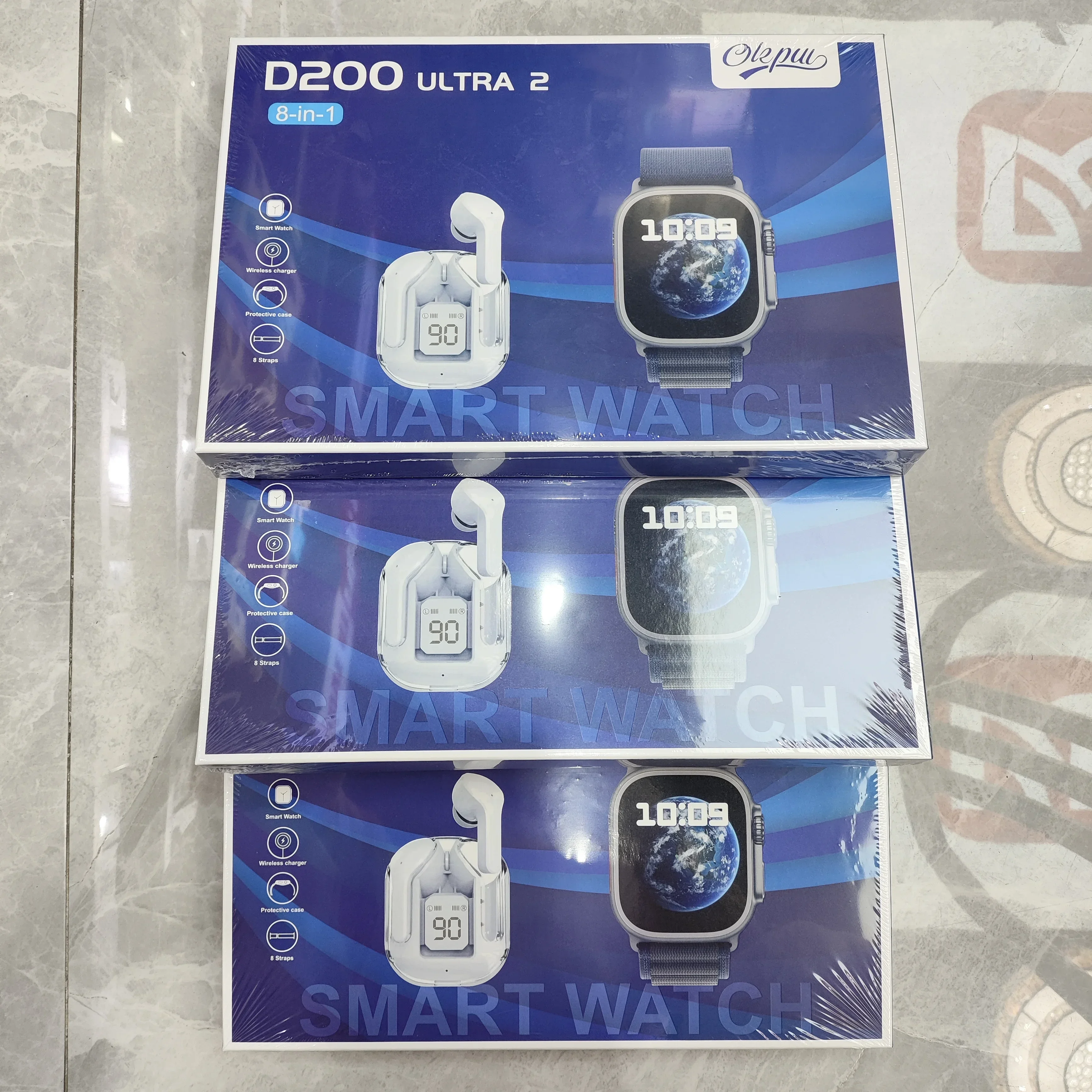 Smart Watch D Series Set D300 Combination Set Wireless Charging Smart Call Bluetooth Watch OKPU