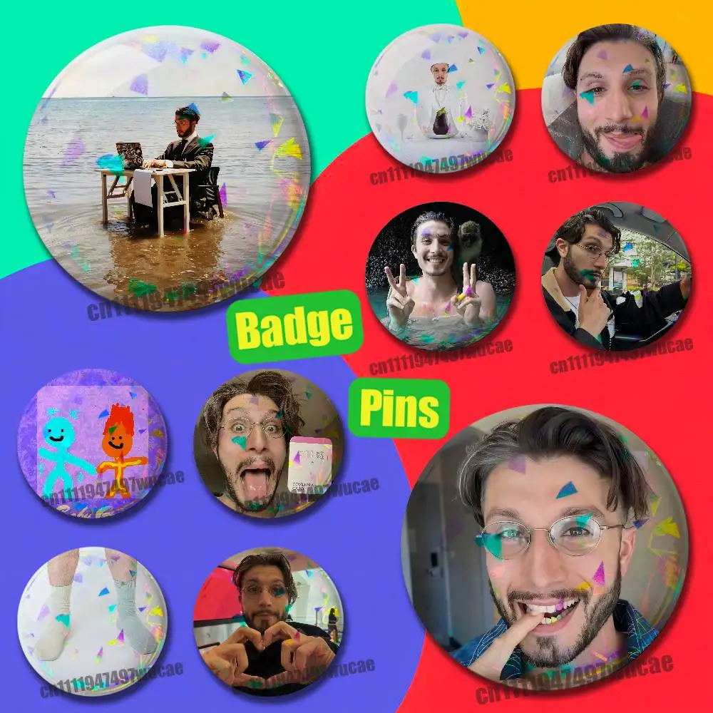 For B-Bbno$ Eat Ya Veggies Badge Case Custom Pin Insignia Emblem Round 25mm 44mm Laser Film Cover