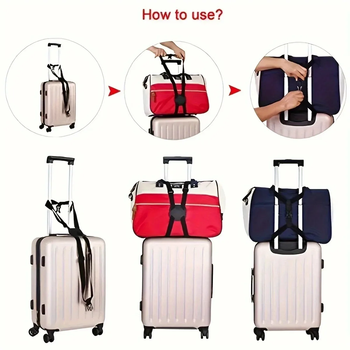 Anti-lost Binding Belt Cross Strap Travel Suitcase Accessories Packing Belt Luggage Buckle Strap Baggage Belts