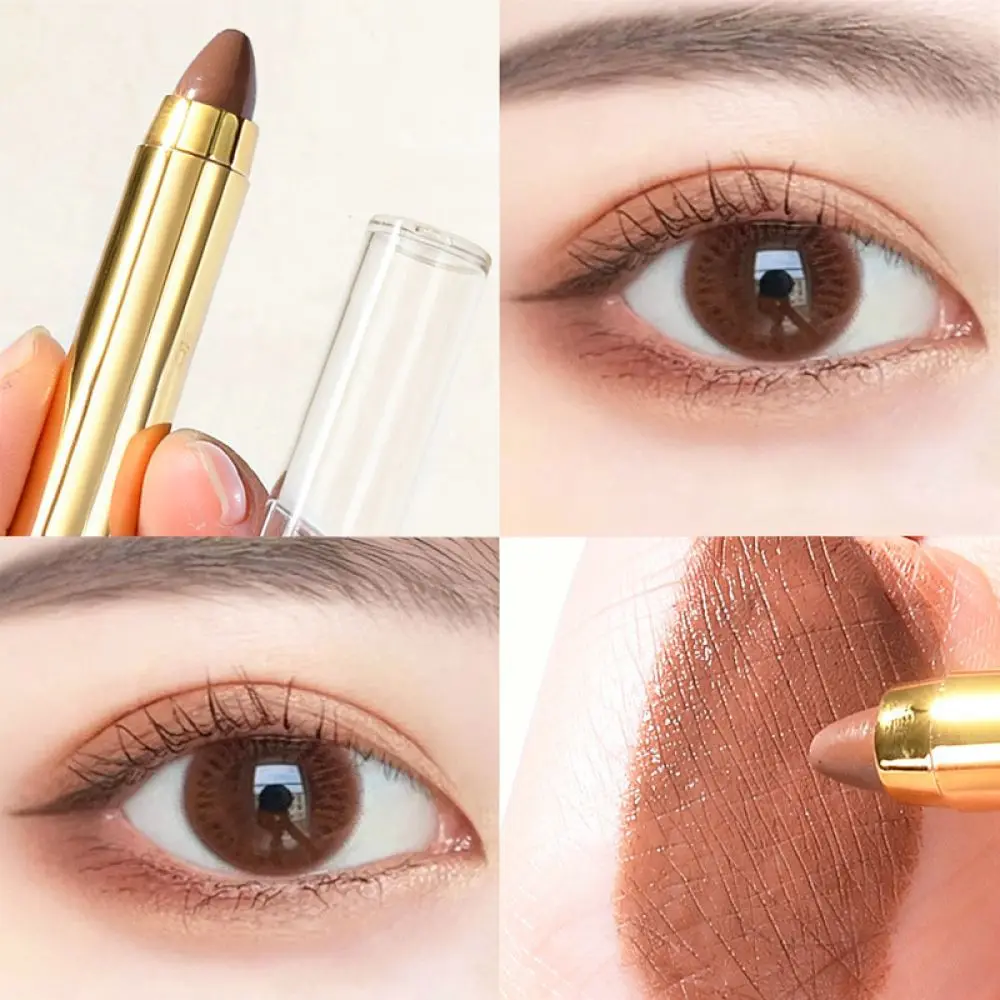 Portable Dual Head Eye Highlighter Shadow Pen Waterproof Shimmer Matte Finish Easy Blend Makeup Stick For Biyaixi