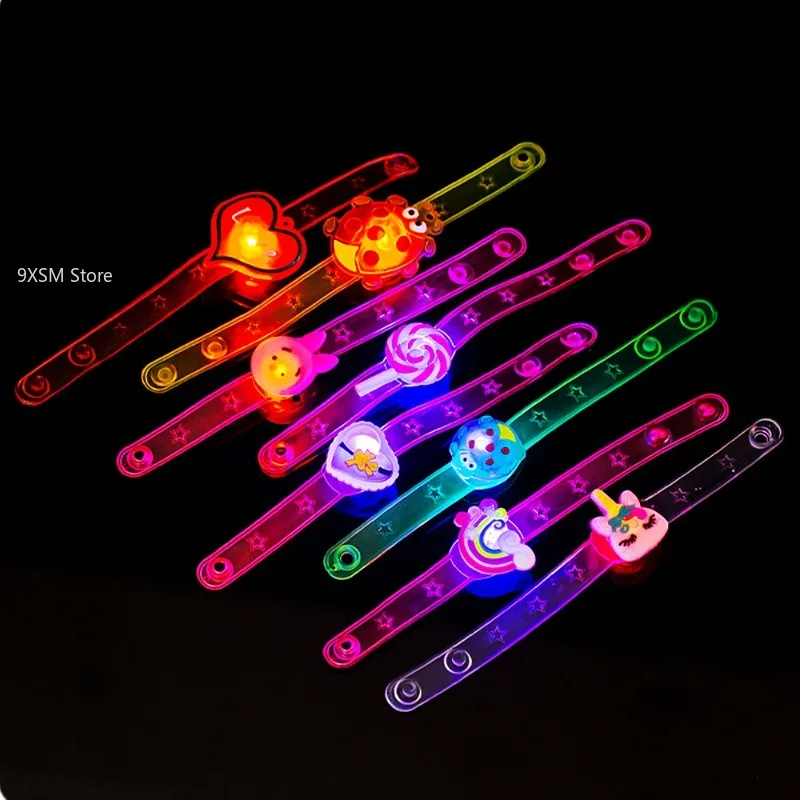 1PC Kids Birthday Party Supplies LED Cartoon Light Up Watch Toys Boys Girls Wedding Guest Souvenirs Christmas Party Gifts