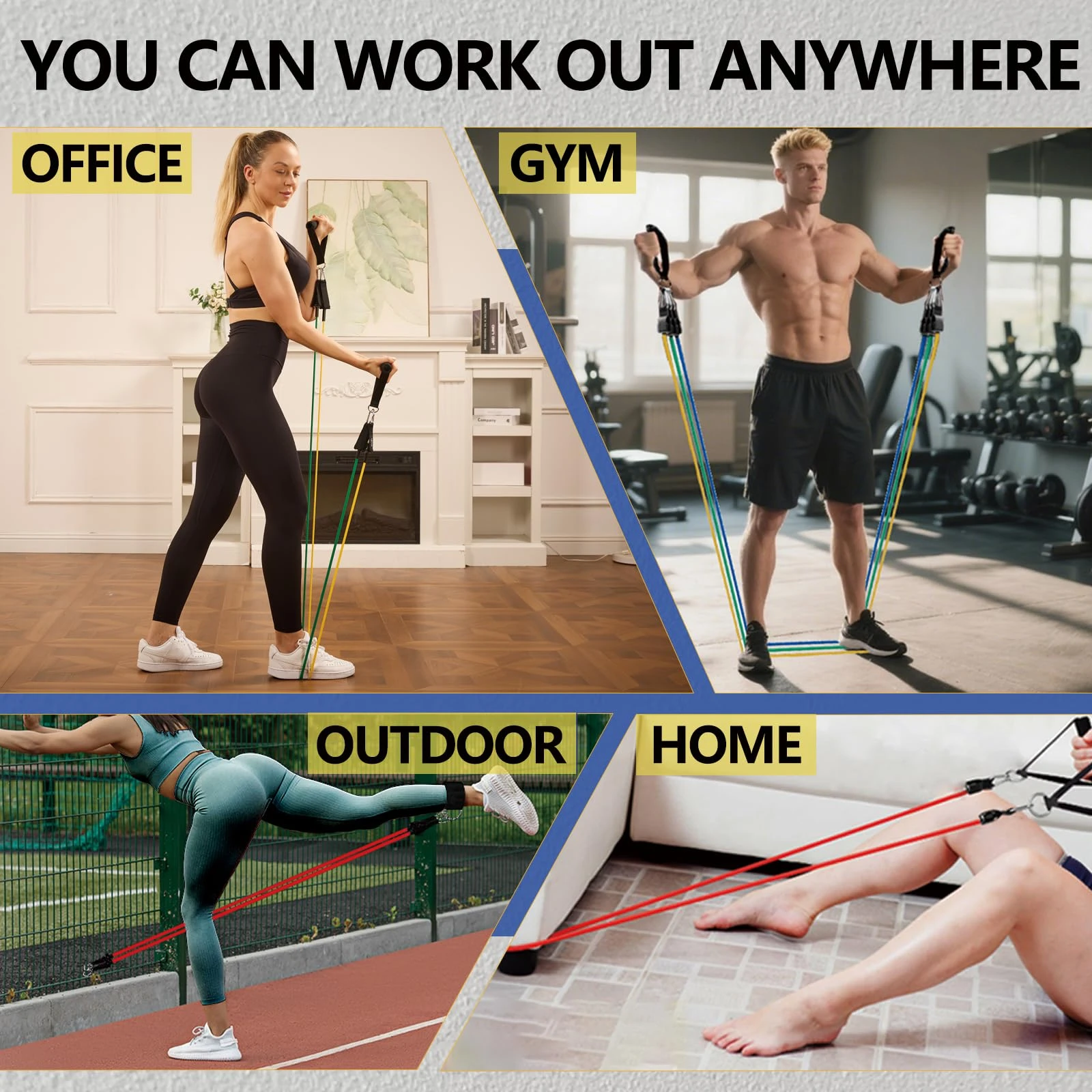 Juego de Bandas de Resistencia - Home Gym Equipment Set reseña y precio