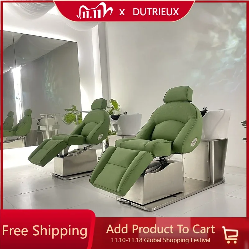 Stylist Electric Shampoo Chair New Collection Hairstylist Salon Hairwash Bed Professionals Women Shampoobett Spa Furniture