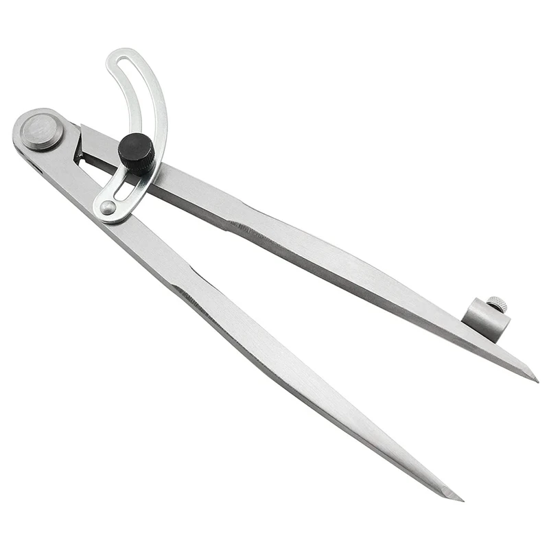 Brújula de 8 pulgadas con divisor de ala de precisión, herramienta de trazado con Portalápices para geometría, madera, Metal y cuero, 200Mm