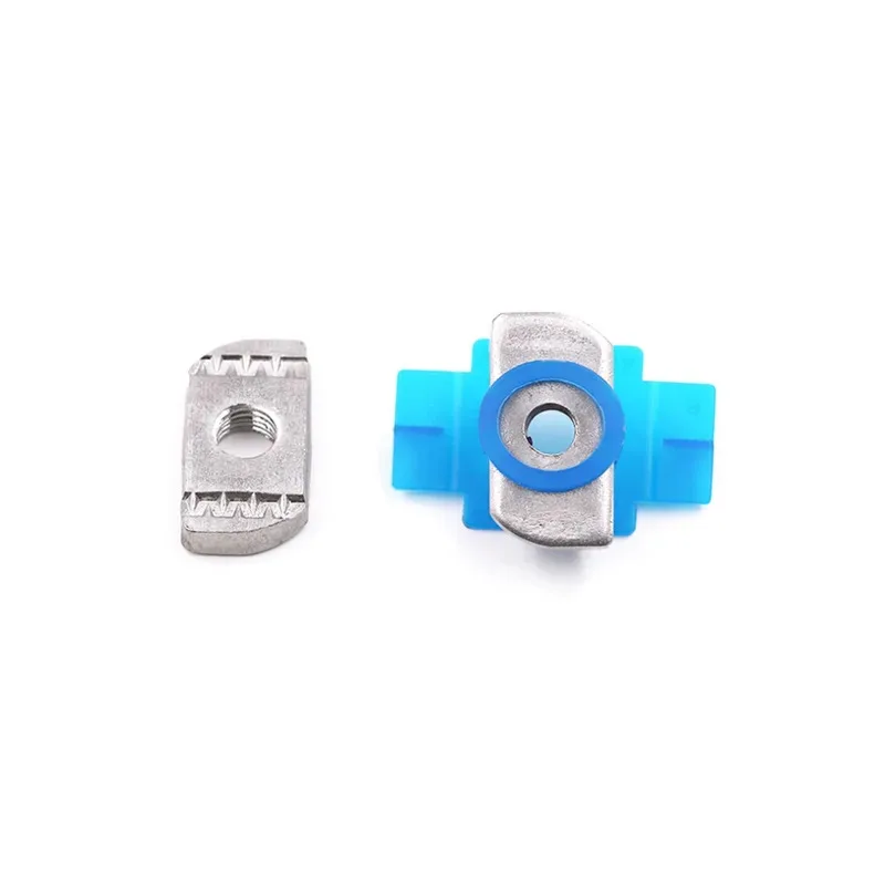 Stainless Steel 304 316 Spring Nut With Plastic Wing Diamond Pressure Block M6-M12