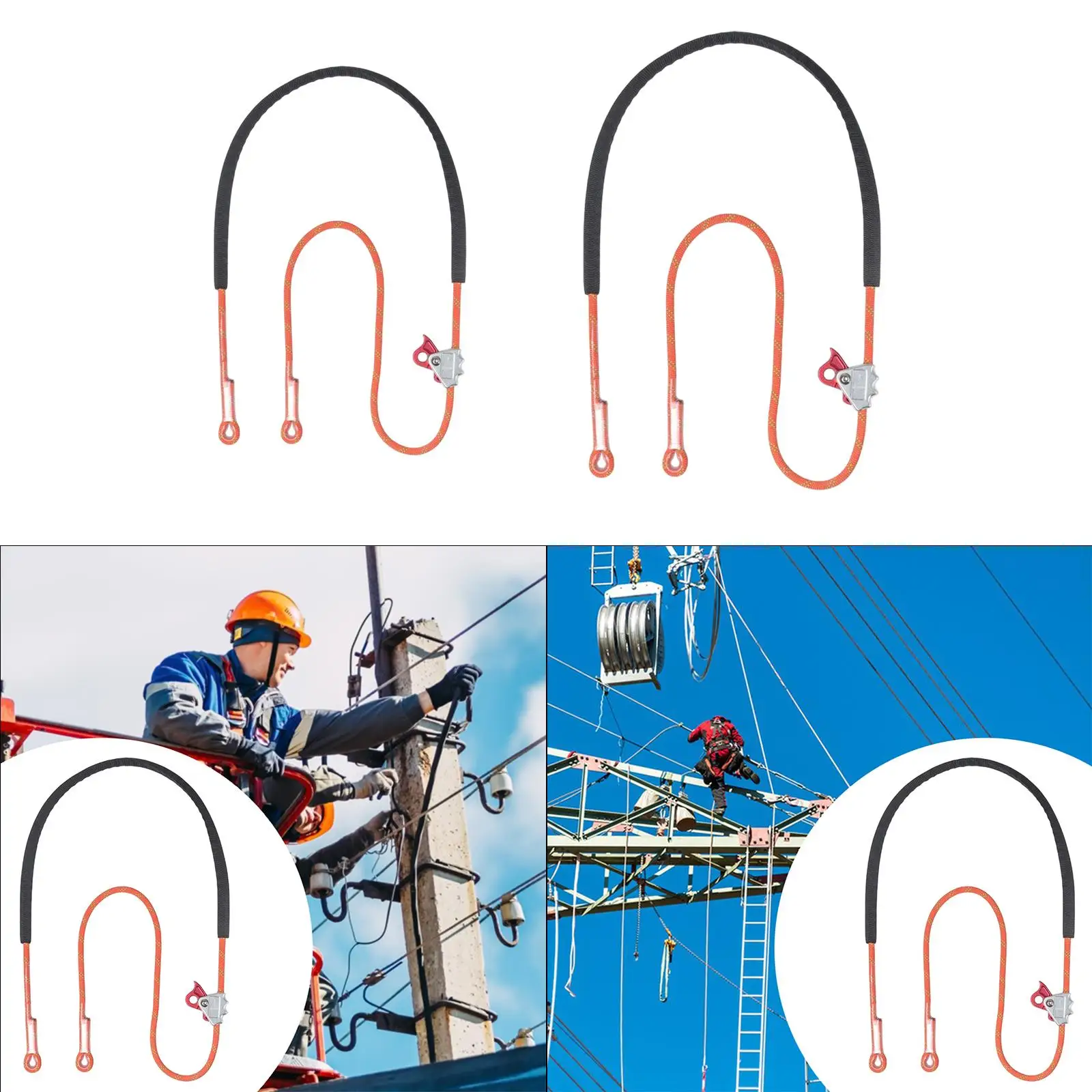 

Positioning Lanyard Adjustable Tree Climbing Lanyard for Caving Construction