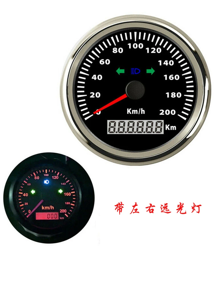 Car Speedometer Speed Ratio Adjustable Connecting Sensor Motorcycle Truck Universal with Lights Modified Odometer Code Meter