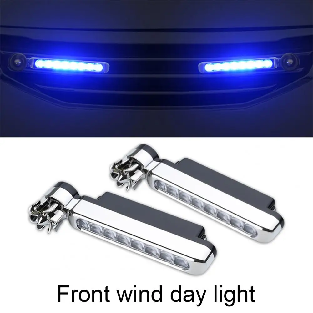 Useful  LED DRL Plastic Eco-friendly Daytime Running Light Wind-driven Compact Daytime Running Bulb for Car