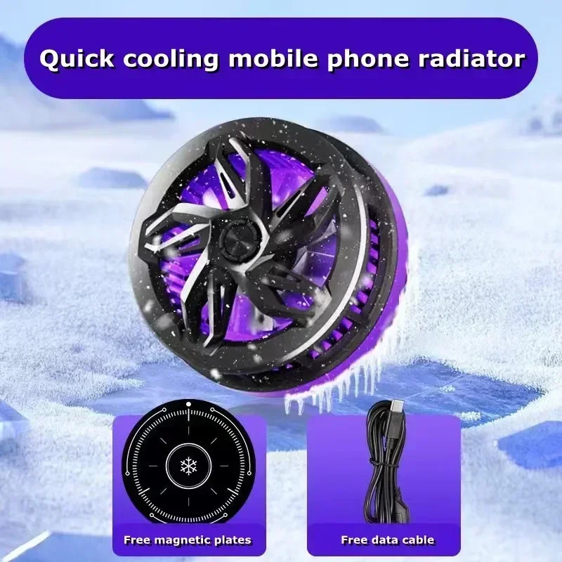 

S18 Mobile Phone Magnetic Semiconductor Refrigeration Silent Cooling Radiator for IPhone 12 13 14 15 Pro Max Android Game Cooler