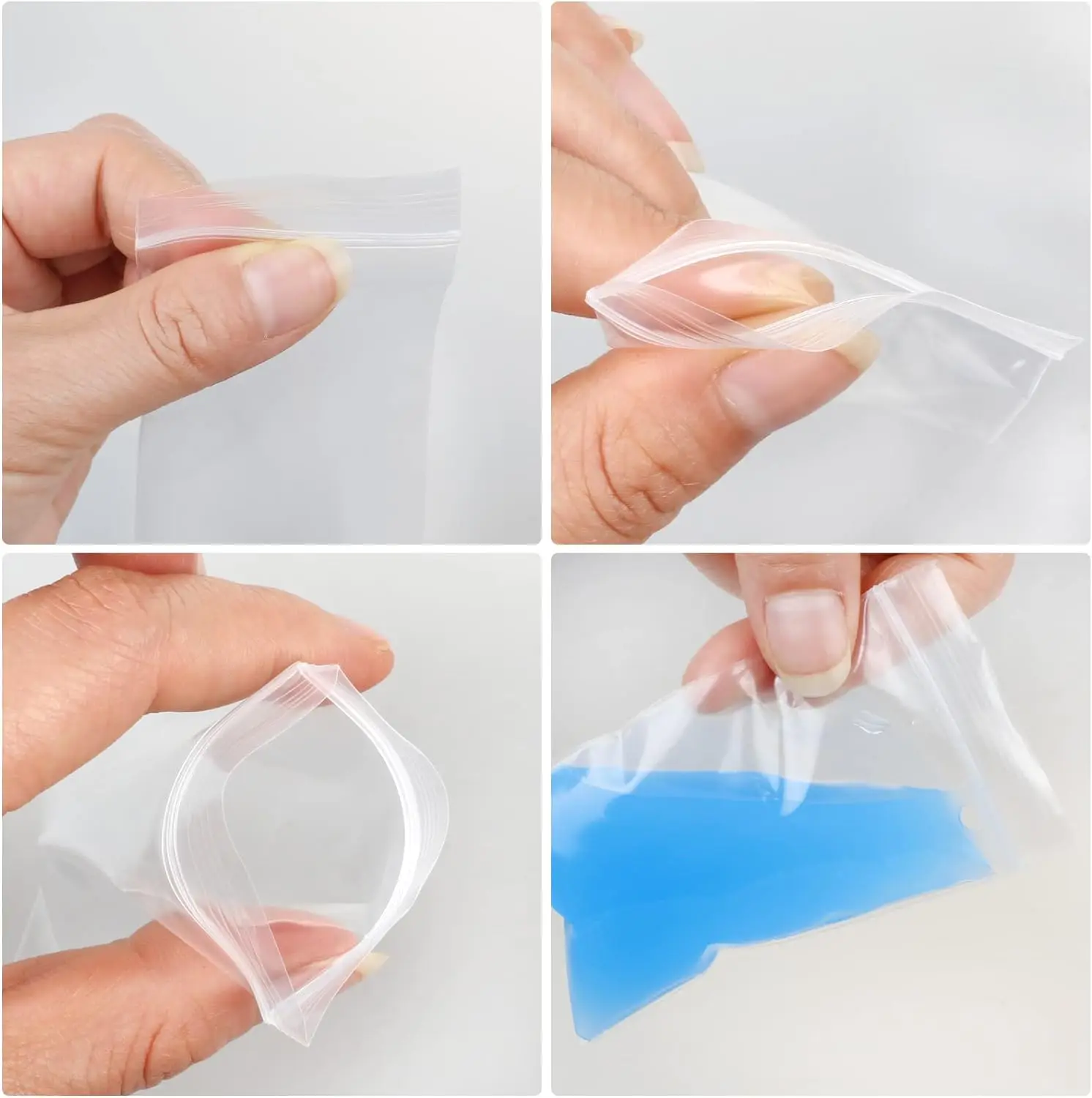 مخصص المتاح PE LDPE سميكة مكافحة ساكنة زيبلوك كيس من البلاستيك الملونة الاستخدام الصناعي تخزين التعبئة والتغليف مع حقيبة سستة