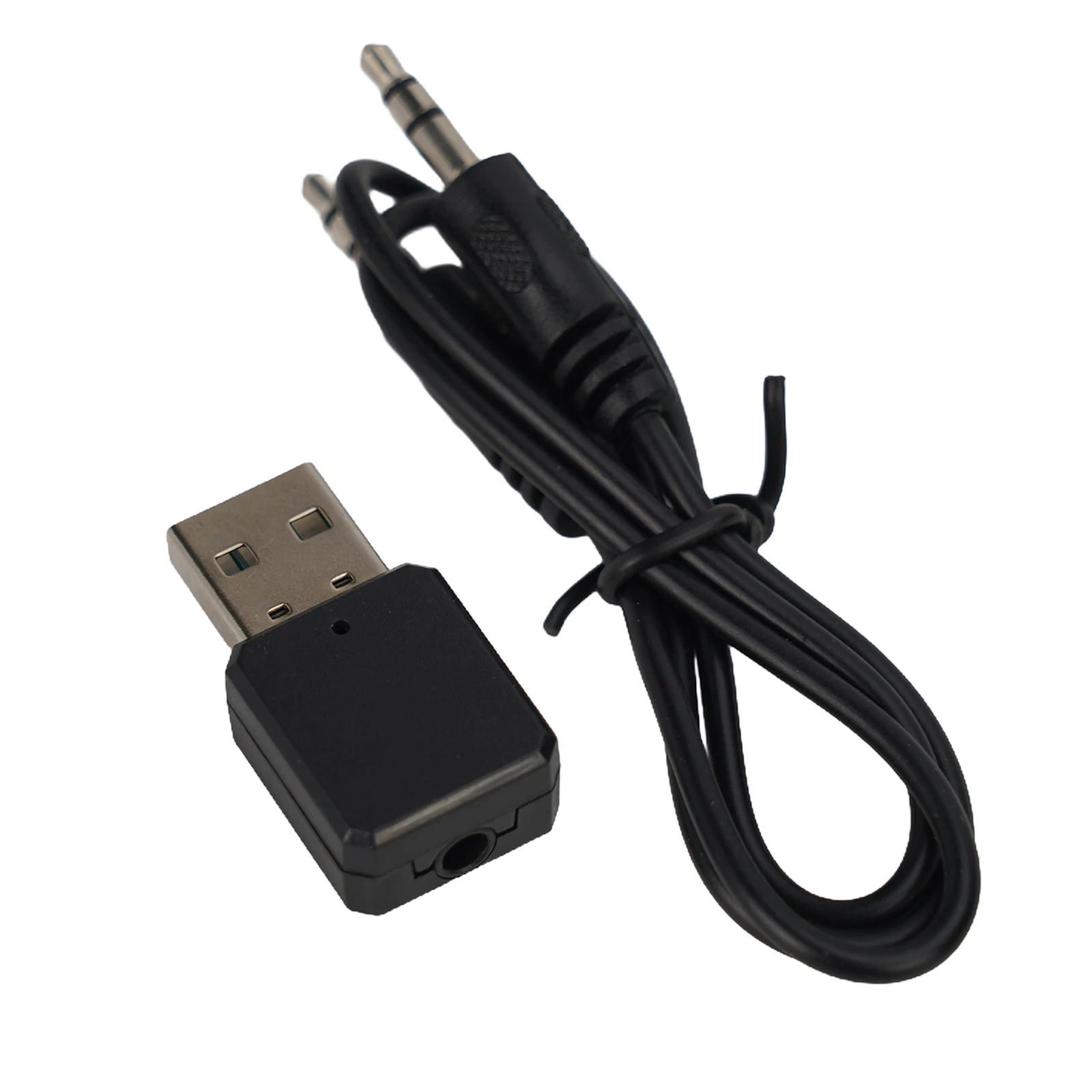 KN318 5 1 Dual Output Audio Receiver Wireless Adapter with 3 5mm AUX and USB Compatible with Car and Speaker USB Ports