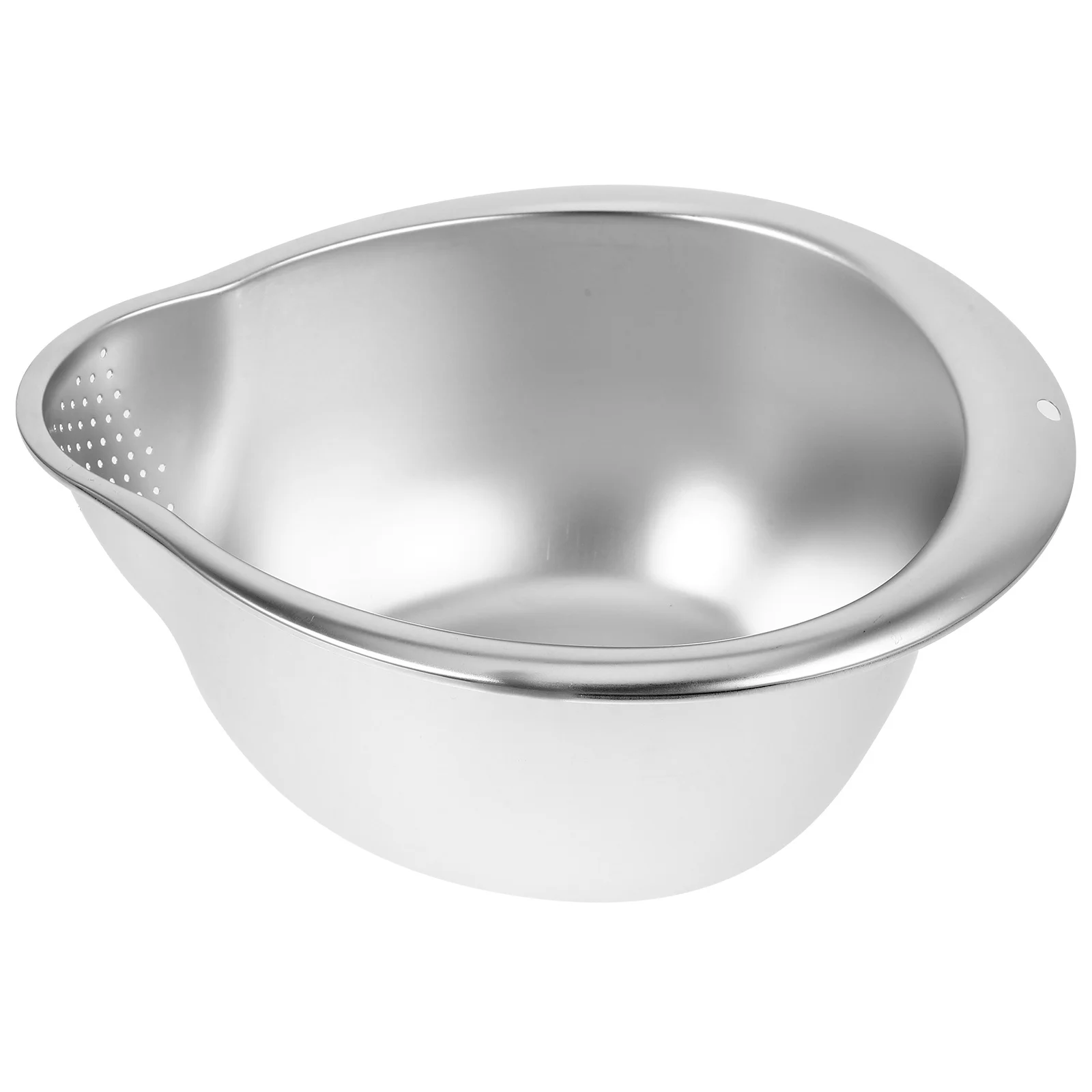 

1pcs Stainless Steel Draining Basket Fine Mesh Strainer For Fruit Vegetable Rice Washing Kitchen Colander Food Strainer Bowl