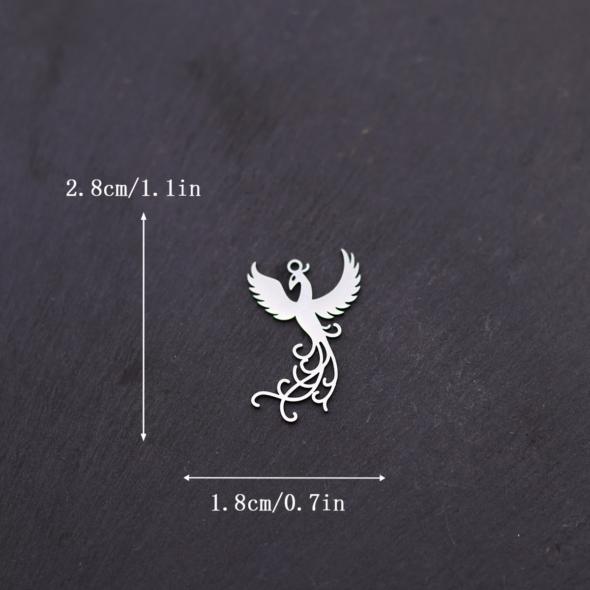 3 قطعة تخريمية ذهبية فينيكس بيرد لتقوم بها بنفسك اكسسوارات الفولاذ المقاوم للصدأ قلادة جالبة للحظ لصنع المجوهرات أقراط قلادة المواد #6