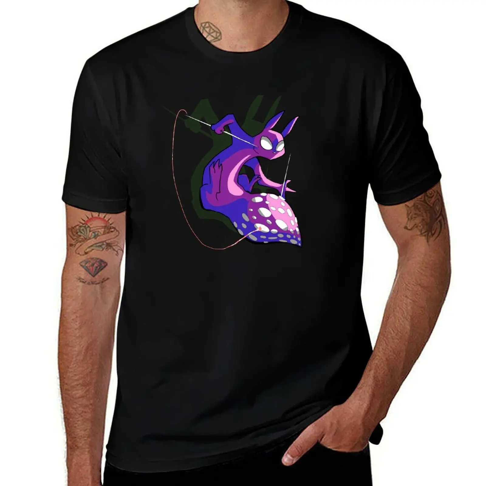 

Rain World Downpour Slugcat Spearmaster T-Shirt Gym Exercise Short Sleeve T-Shirt