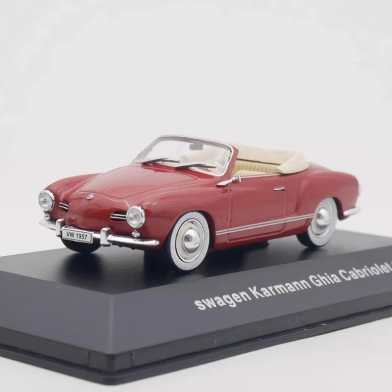 

IXO Diecast 1:43 Scale Karmann Ghia 1957 Convertible Alloy Car Model Finished Simulation Collection Decoration Boy Gift Display