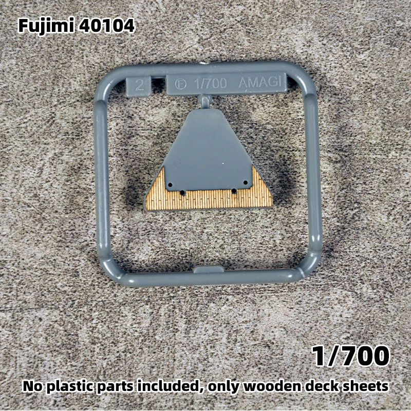 Modell-Upgrade-Teile: Lasergeschnittene Holzdeckplatte mit selbstklebender Ankerkette für 40104 Fujimi IJN Amagi 1/700 – Detail 1