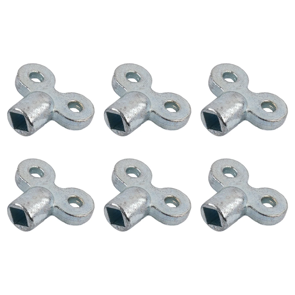 6PCS Zinc Alloy Radiator Wrench Kit 0.97X0.79X0.36in Heater Bleed Key Wrench Plumbing Bleeder Key Radiator Wrench