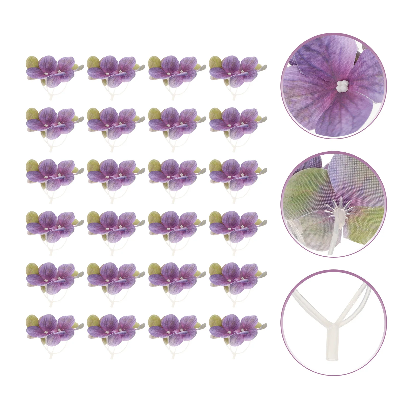 

50 PCS Hydrangea Pieces Fabric Flower Bouquets Fake Flowers Craft for Garland Home Decor Daisy Heads Crafts Petals