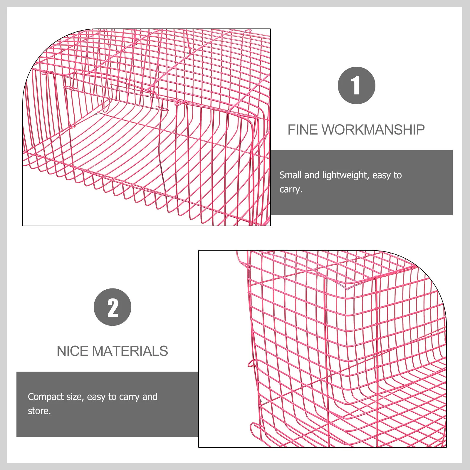 

Pet Transport Cage For Parrots Outdoor Travel Carrier Durable Wire Handheld Cage Small Portable Birdcage For Cockatiel