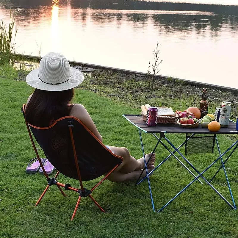 Silla plegable ultraligera para exteriores, asiento superduro de alta carga para acampar, playa, senderismo, Picnic, herramienta de pesca portátil