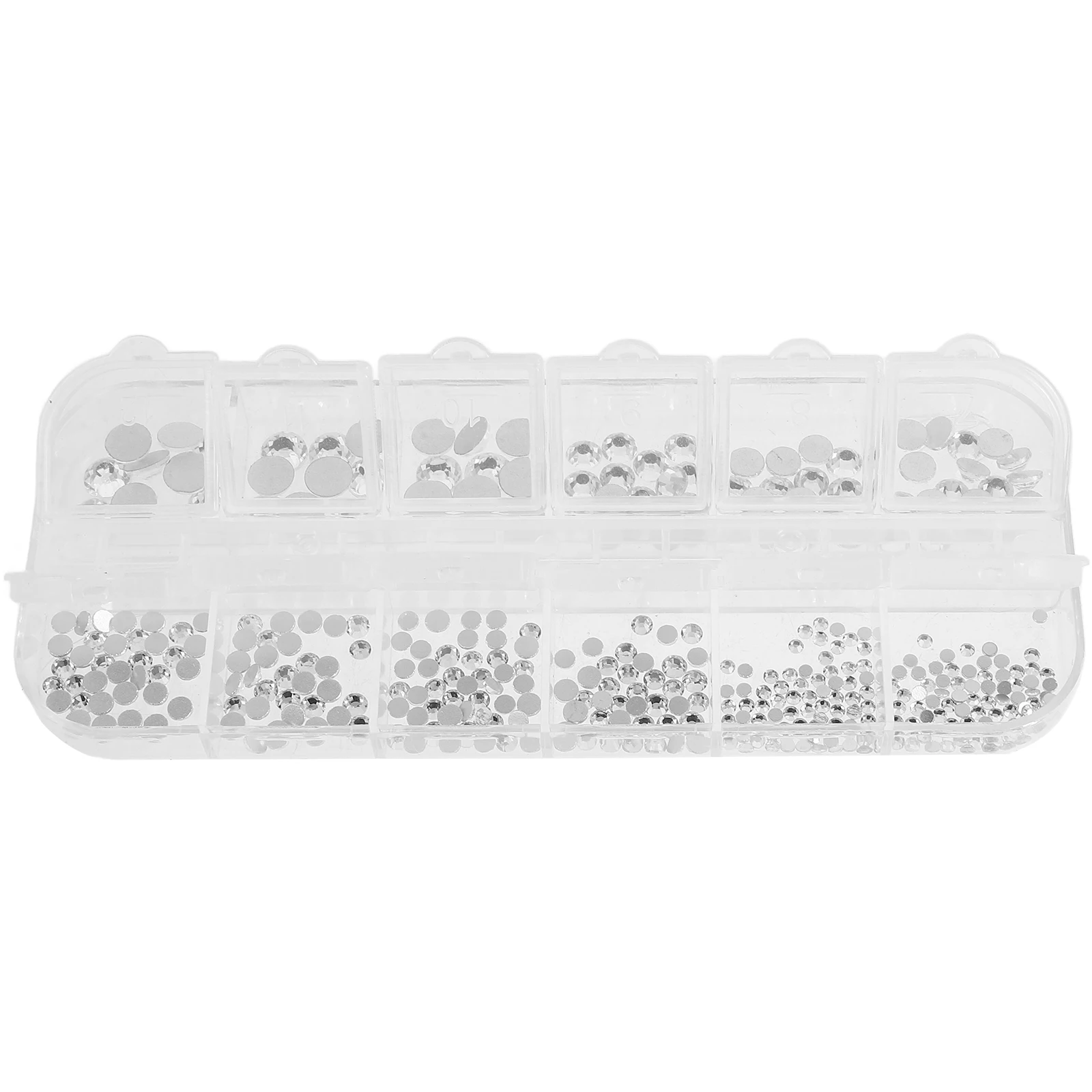 

12 Rhinestone Nail Charms Manicure Decors Plastic DIY Art Accessories Bright Colors Long Life Elegant Makeup