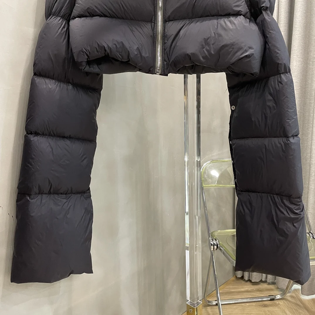 2025 ملابس نسائية أوزة أسفل اضافية طويلة الأكمام طوق كبير قصير أسفل سترة شتاء جديد 1104 #4