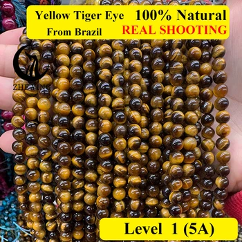 Zhe Ying 10 strands/lot Mix tiger eye beads round smooth loose gem stone beads for jewelry making wholesale cheap