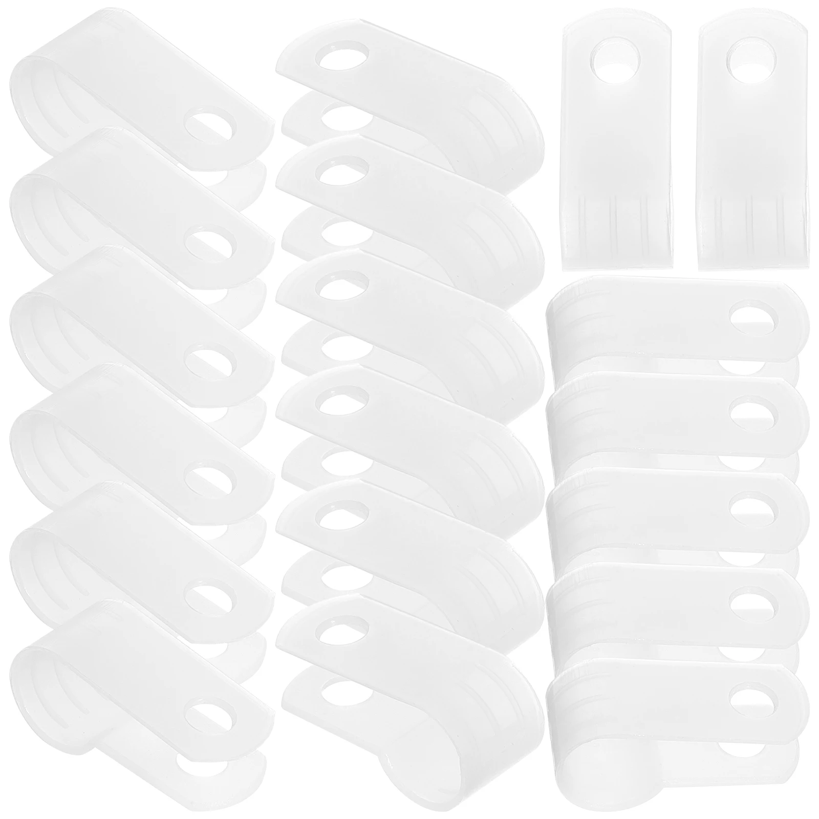 

1000Pcs Premium Rope Light Clips Acidresistant Hightensile Cable Clamps for Indoor Outdoor LED Hanging Christmas Tree String