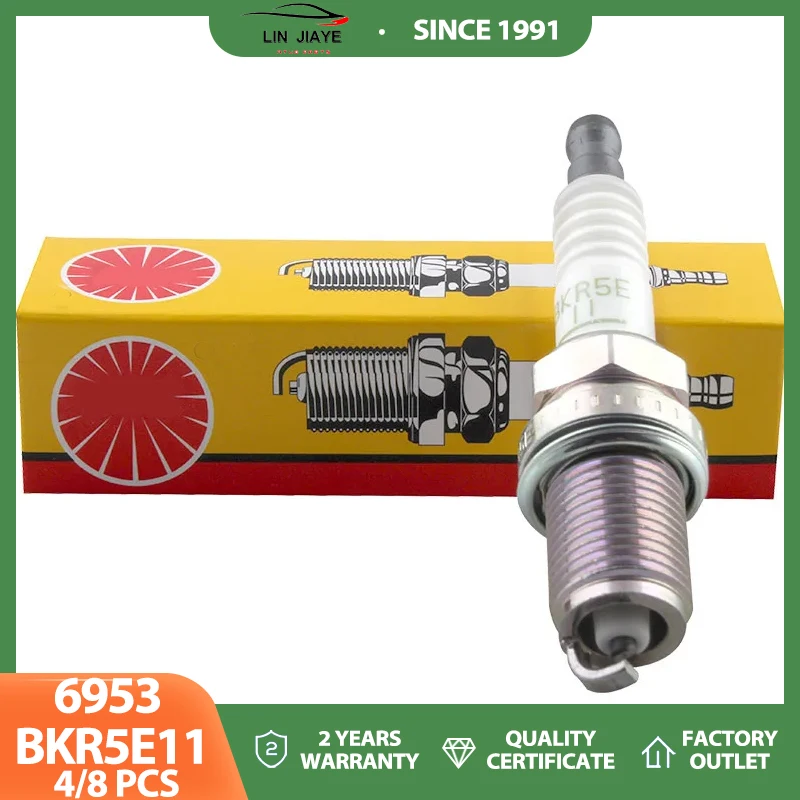 4 шт. 8 шт. свеча зажигания 6953 BKR5E11 для Toyota Camry Corolla Matrix RAV4 Hyudnai Accent Elantra Santa Fe Sonata Subaru Forester