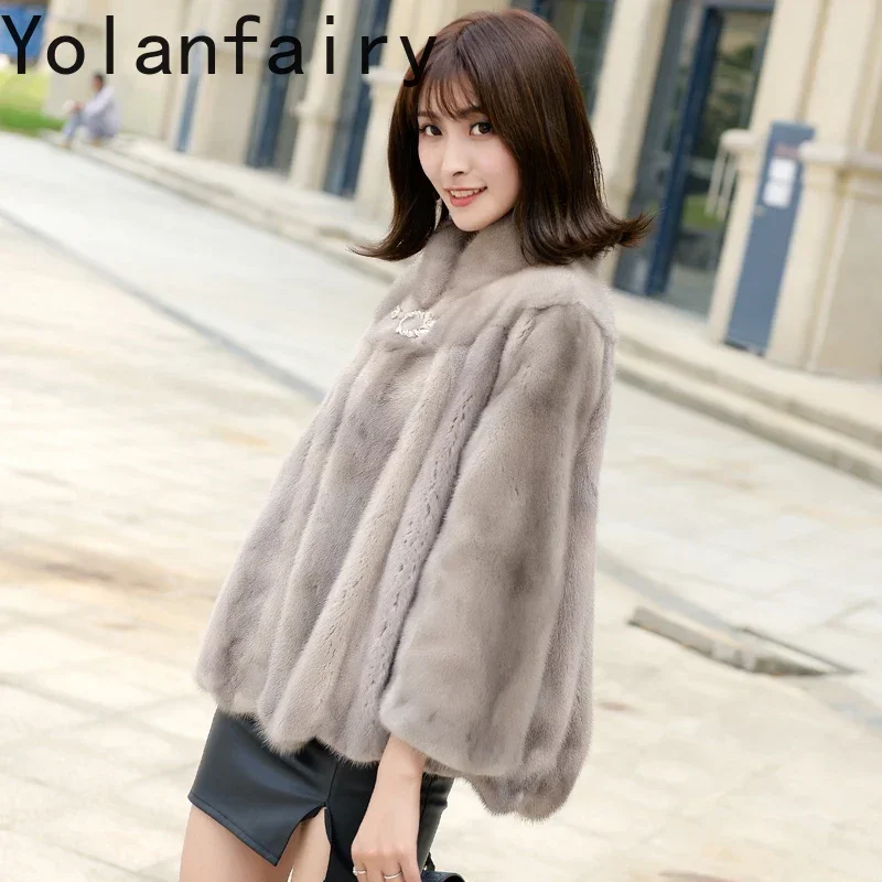 Real Mink Fur Coat Women Luxury Womens Fur Coat Short Fur Jacket Femme Fourrure Warm Korean Fur Coats Jackets for Women Abrigos