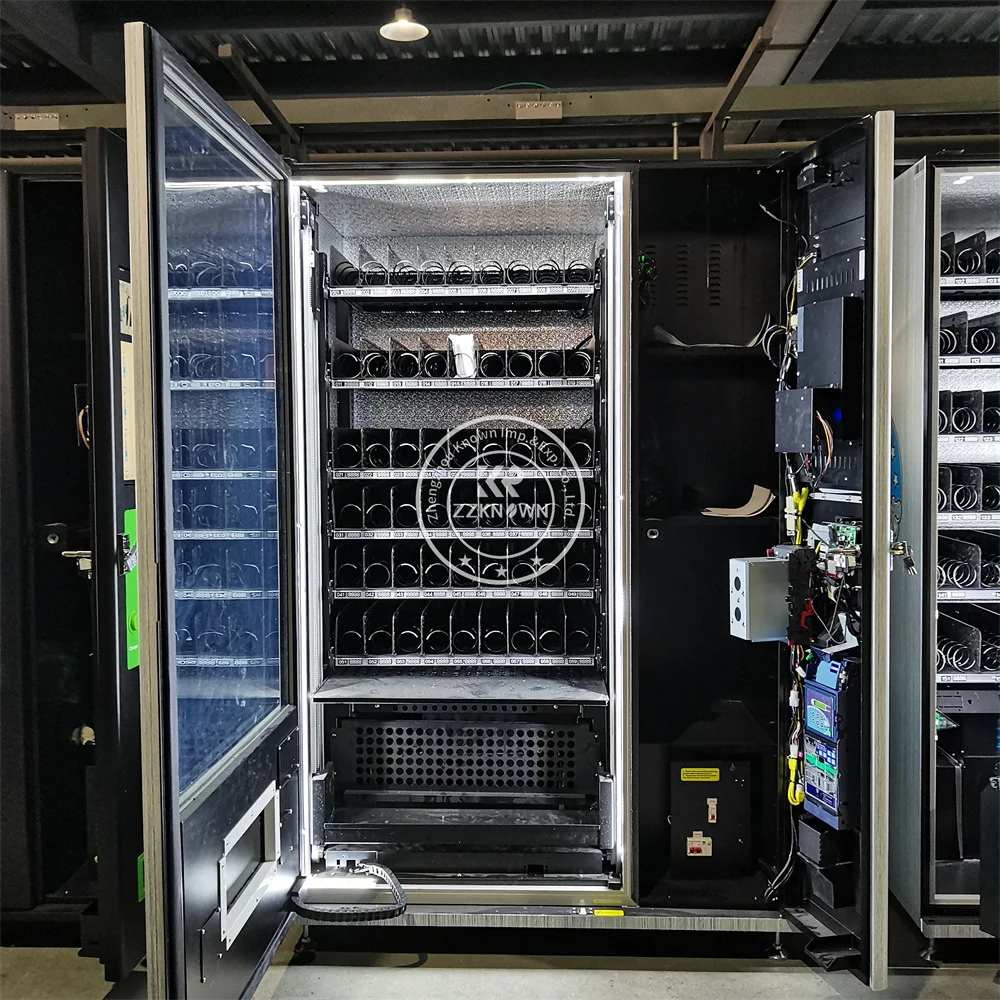 Fast Food Vending Machines Large Vending Machine Intelligent Combo Vending Machine for Foods Snacks and Drinks Outdoor