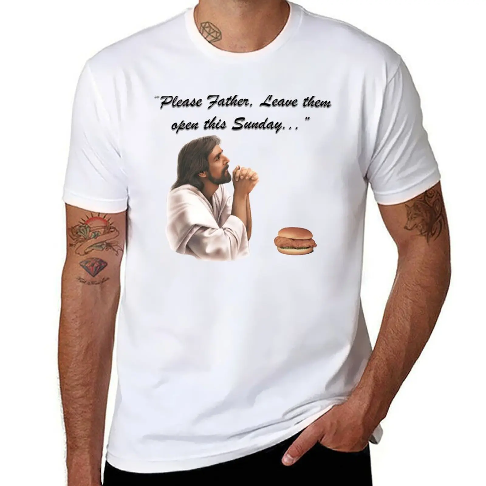 Camiseta Jesus Chick-fil-a para hombre, camisetas informales para hombre, camiseta informal para hombre