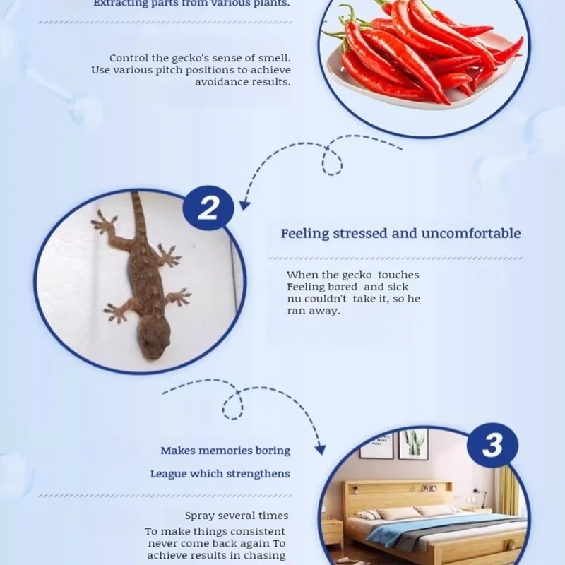 Home Gecko Buster Removal Spray Home Indoor Ecticide Gecko Repellent Spray Strong Gecko Spray Longterm Effective