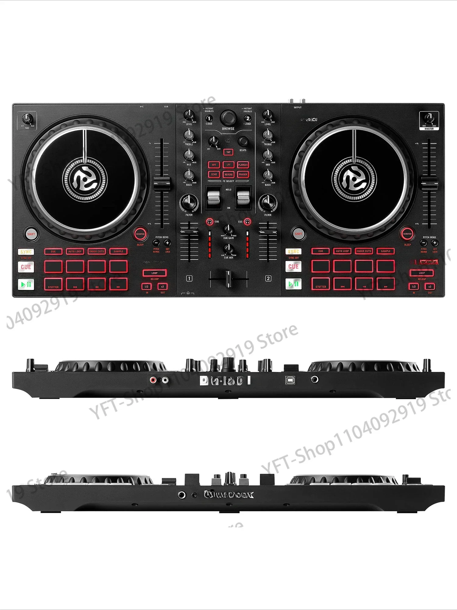 Digital effect of mixer track pro/platinum FX DJ disc player controller