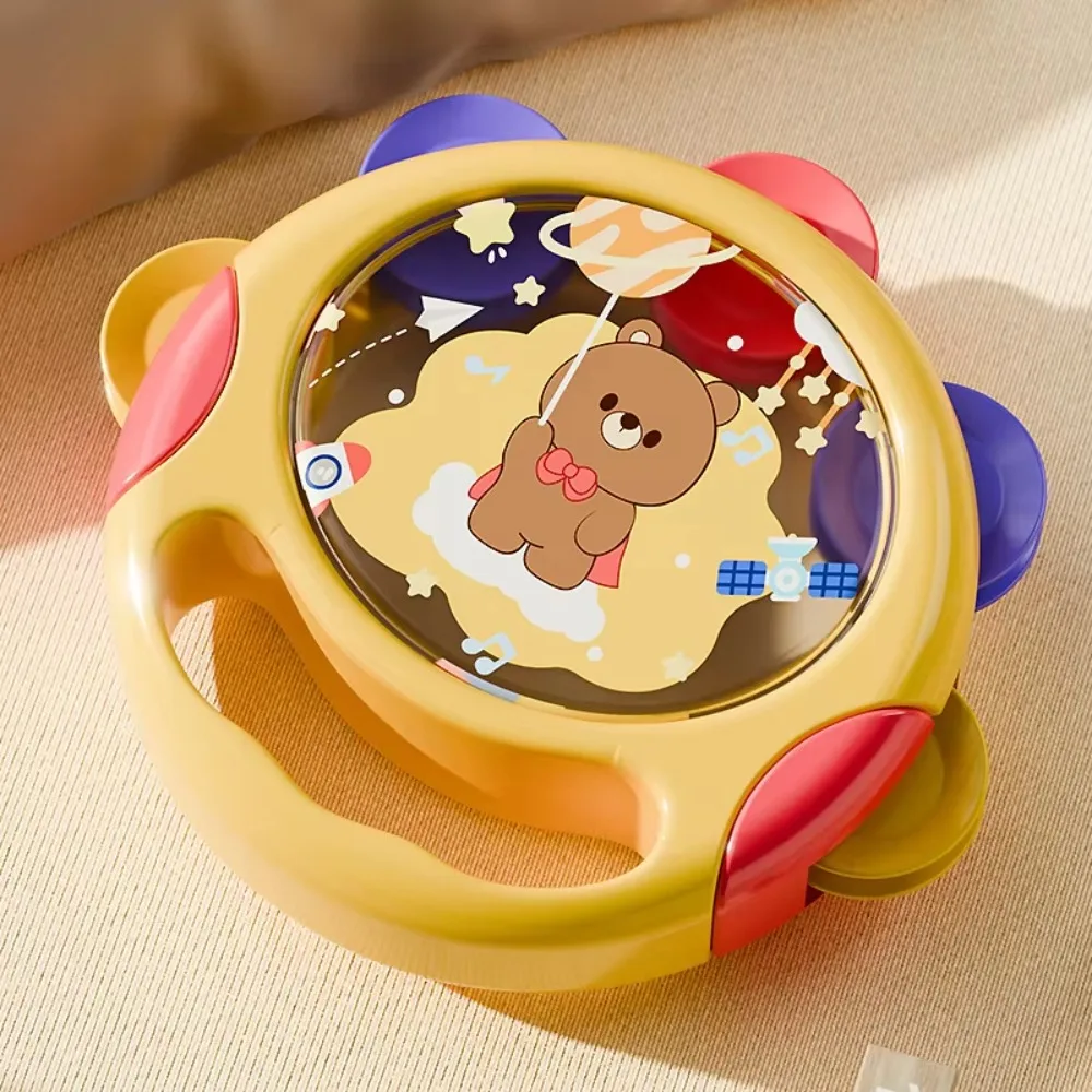 Learning Baby Tambourines Hand Development Clapping Drum Hand-held Drums Cute Cartoon Interactive Percussion Sound
