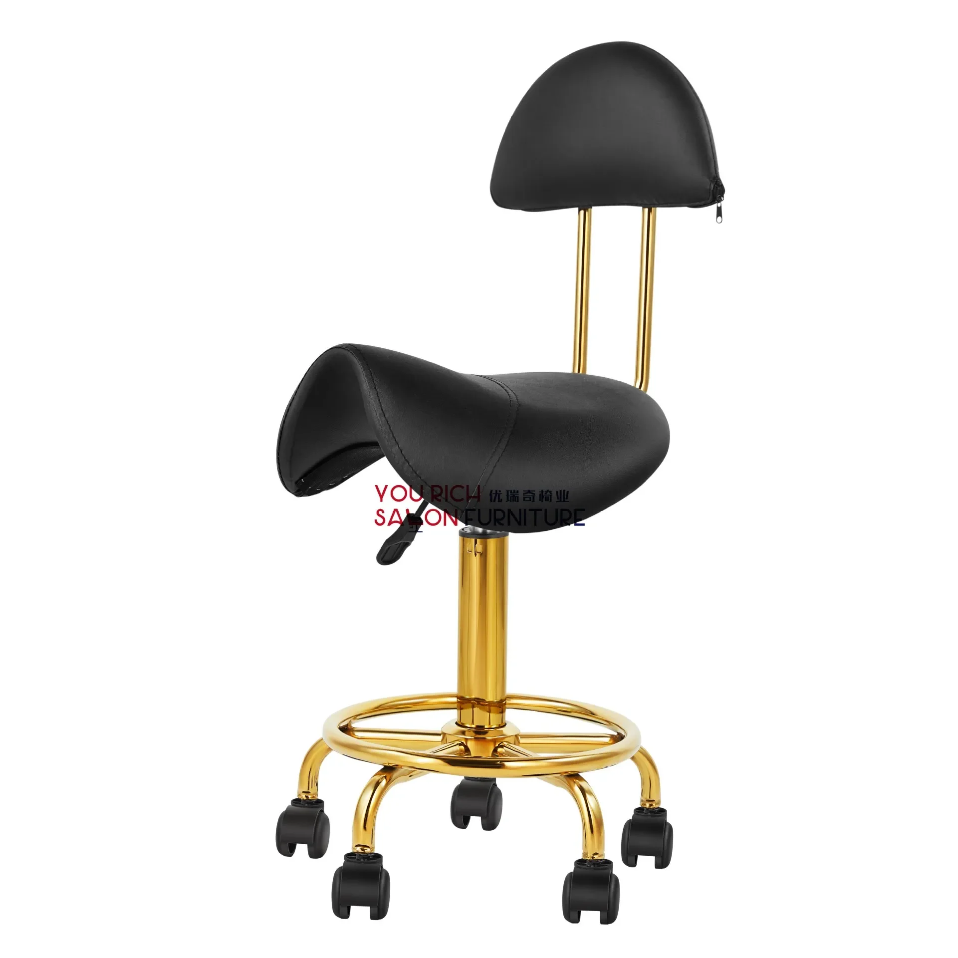 New product saddle stool barber chair, Youruiqi Golden Technician Chair, Beauty Salon, Dagong Bench, barber shop chair, rotatabl