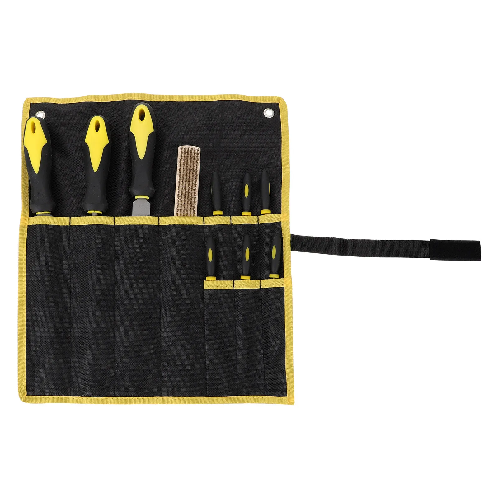 10Pcs Steel File Set Durable High Hardness Tempered Metal Polishing Tool Set for Woodworking Deburring Shaping