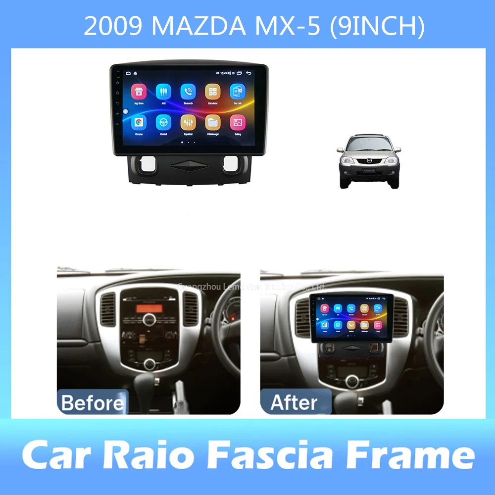 

9-inch 2din Car Radio Dashboard ForMAZDA MX-5 2009 Stereo Panel, For Teyes Car Panel With Dual Din CD DVD Frame