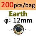 200 piezas de TIERRA de 12 mm